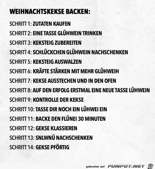 Plätzchen backen Plätzchen backen