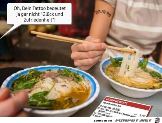 Anderer Tattoo-Text
