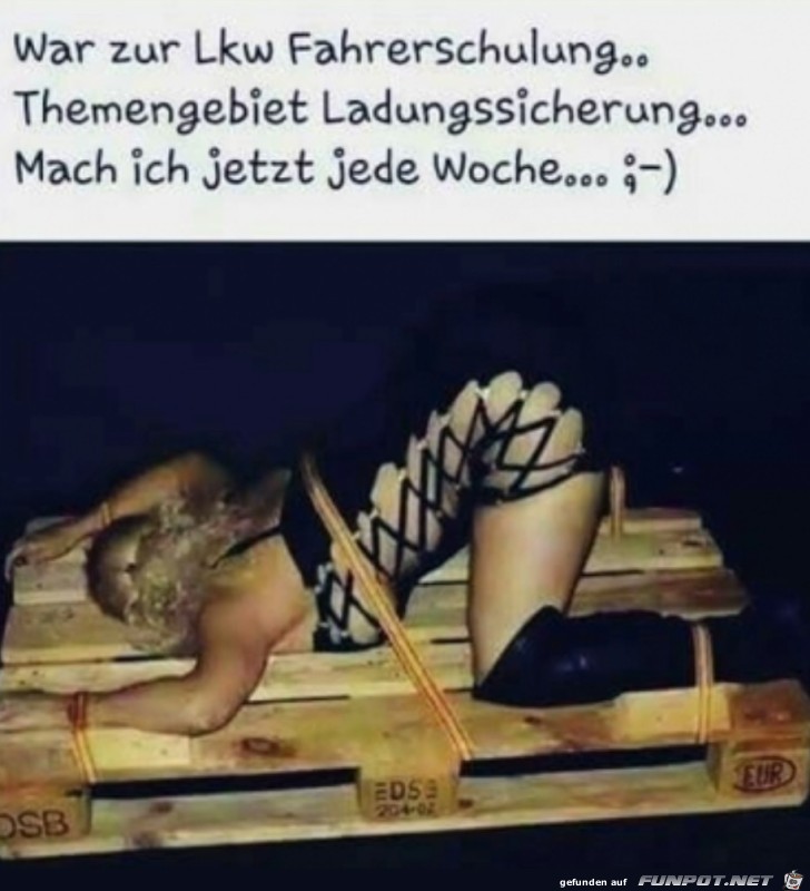 Ladungssicherung ist wichtig Ladungssicherung ist wichtig