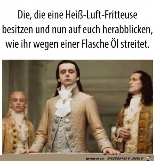 Besitzer einer Heiluft-Fritteuse