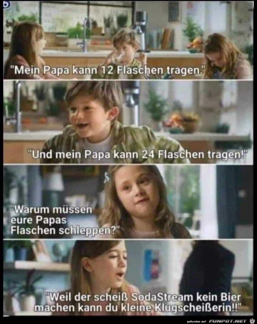 Flaschen tragen