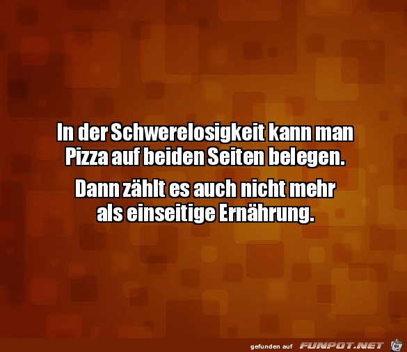 Keine einseitige Ernährung Keine einseitige Ernährung