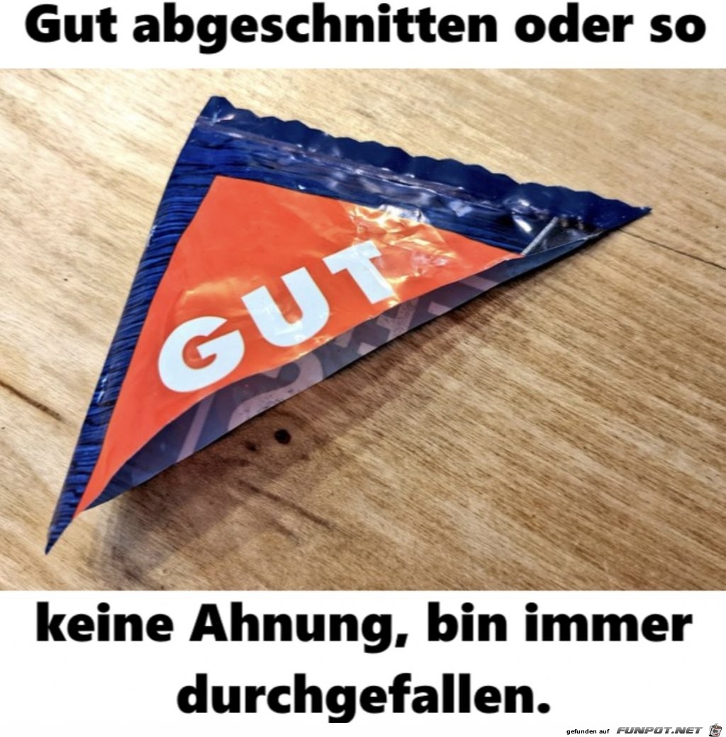 Gut abgeschnitten Gut abgeschnitten