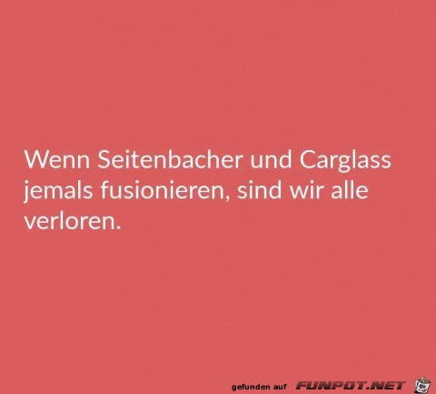 Die dürfen nicht fusionieren Die dürfen nicht fusionieren