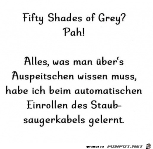 Das Staubsaugerkabel Das Staubsaugerkabel