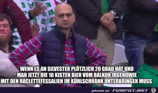 Zu warm an Silvester Zu warm an Silvester