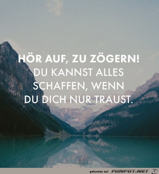 Zgere nicht