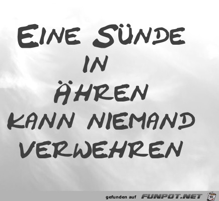 Eine Sünde in Ähren Eine Sünde in Ähren