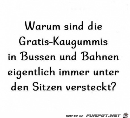 Gratis-Kaugummis