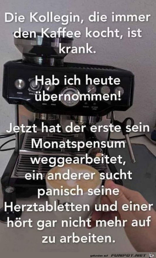 Kaffee gekocht