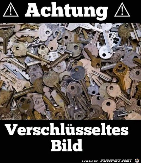 Verschlüsseltes Bild Verschlüsseltes Bild
