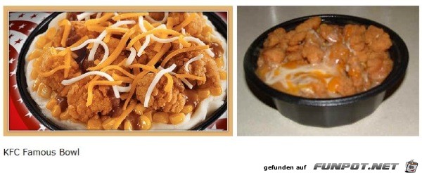 Werbung Fastfood vs Realitaet 1 Werbung Fastfood vs Realitaet 1