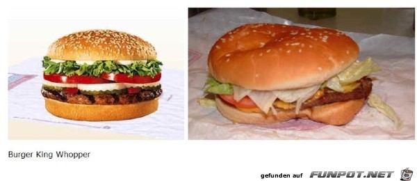 Werbung Fastfood vs Realitaet 8 Werbung Fastfood vs Realitaet 8