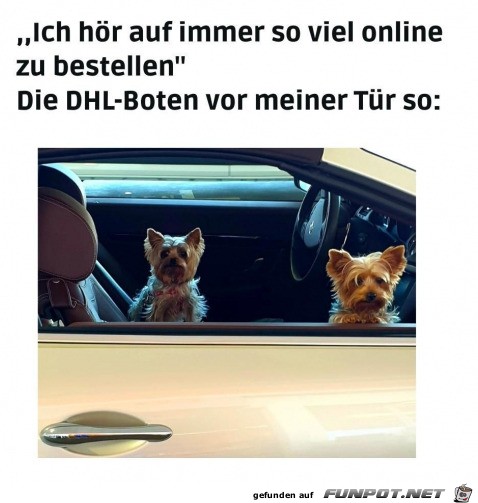 Ich bestell nicht mehr so viel online