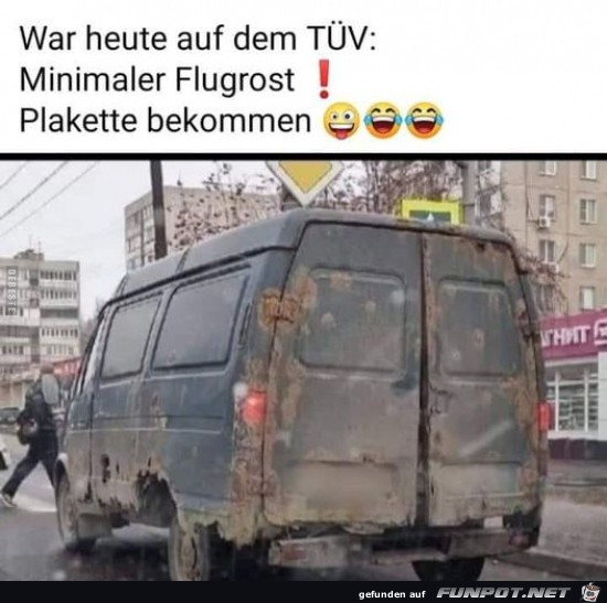 Minimaler Flugrost