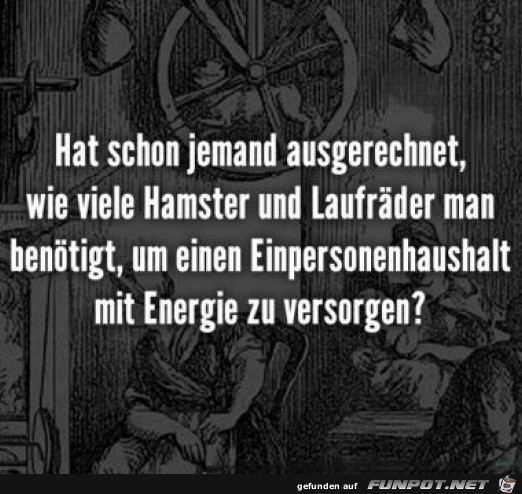Das sollte man mal ausrechnen Das sollte man mal ausrechnen