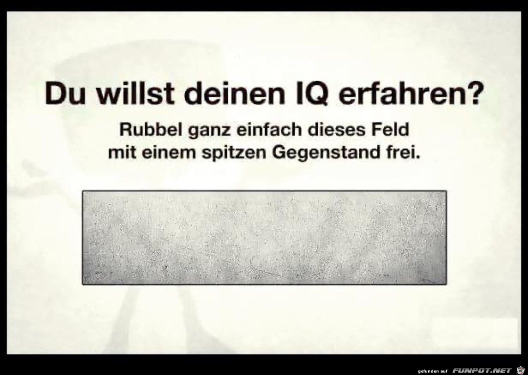 Feld frei rubbeln Feld frei rubbeln