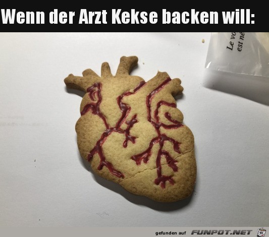 Arzt backt Kekse