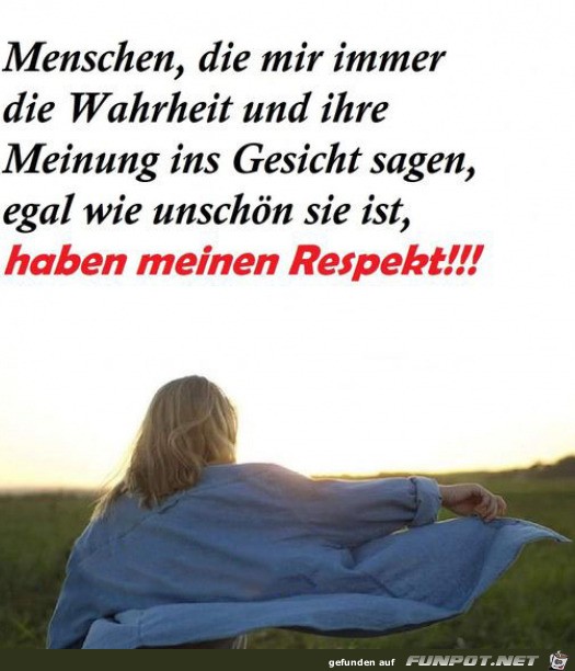 Die Wahrheit sagen