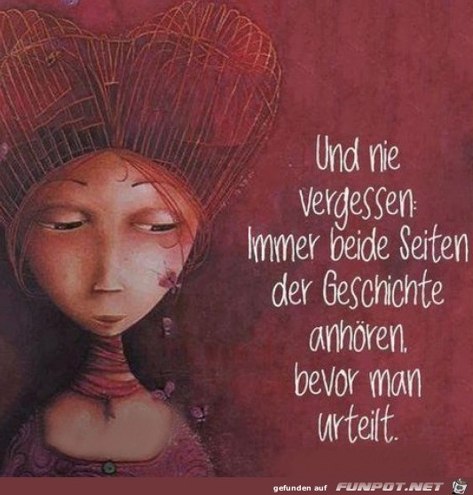 Immer beide Seiten anhören Immer beide Seiten anhören