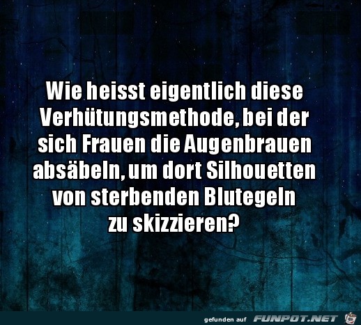 Hssliche Augenbrauen