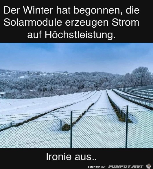 Der Winter hat begonnen