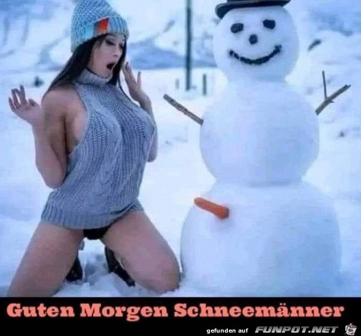 Da freut sich der Schneemann Da freut sich der Schneemann