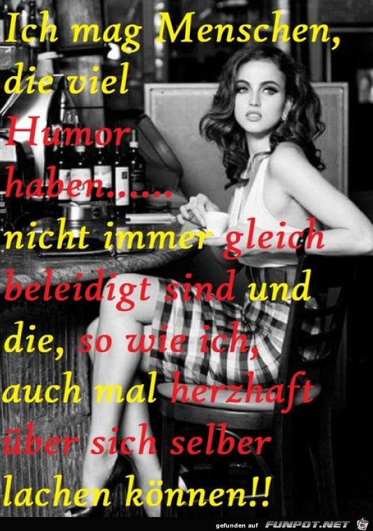 Ich mag Menschen
