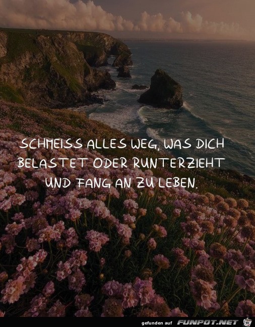 Fang an zu leben