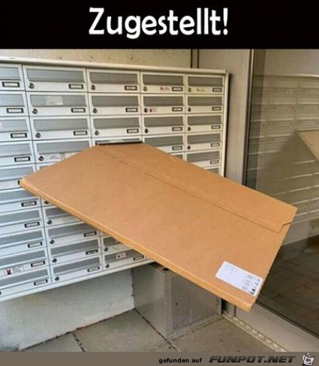 Zugestellt