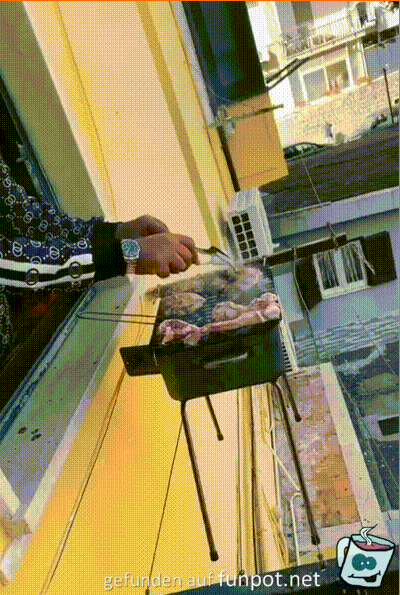 Auch so kann man grillen Auch so kann man grillen