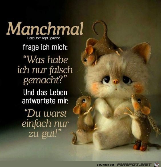 Manchmal frage ich mich Manchmal frage ich mich