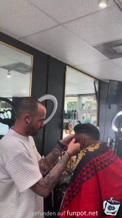 Besonderer Friseur