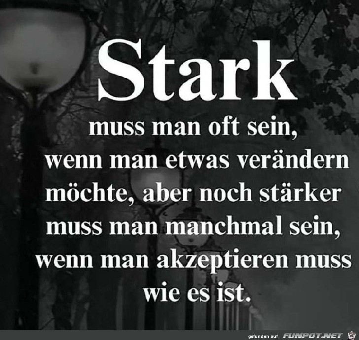 Stark sein Stark sein