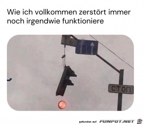 Zerstört aber funktionsfähig Zerstört aber funktionsfähig