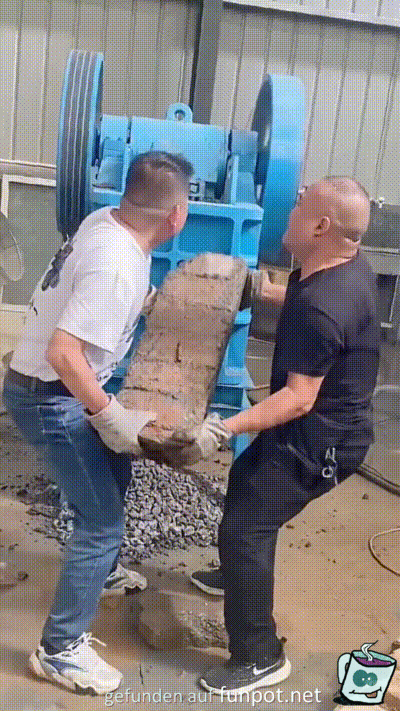 Stein schreddern Stein schreddern