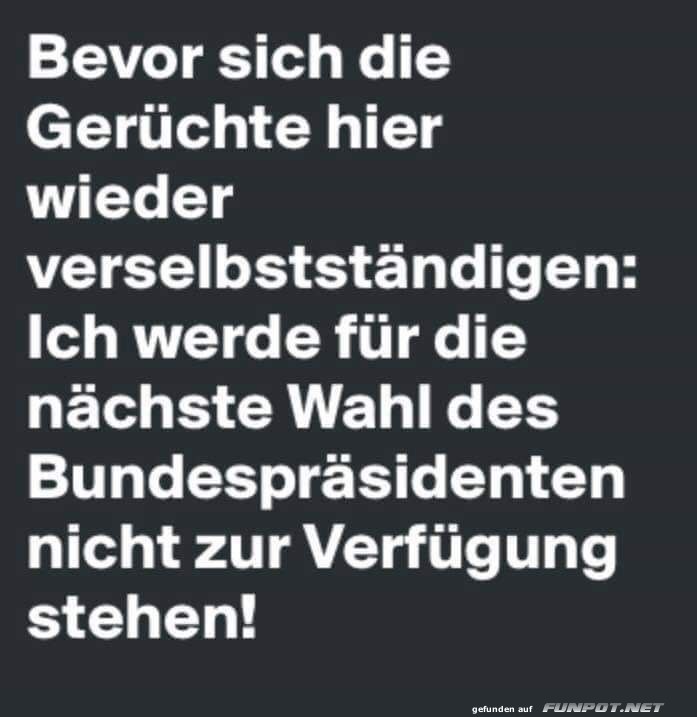 Immer diese Gerüchte Immer diese Gerüchte