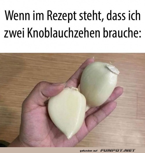 Zwei Knoblauchzehen Zwei Knoblauchzehen