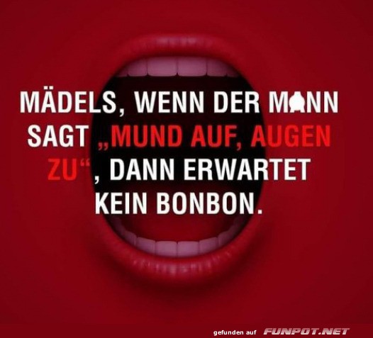 Erwarte kein Bonbon Erwarte kein Bonbon