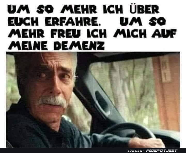 Sich auf die Demenz freuen