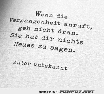 Wenn die Vergangenheit anruft Wenn die Vergangenheit anruft