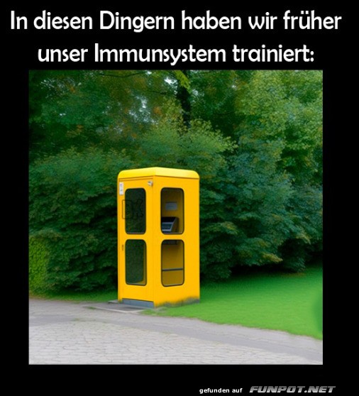 Immunsystem trainiert Immunsystem trainiert