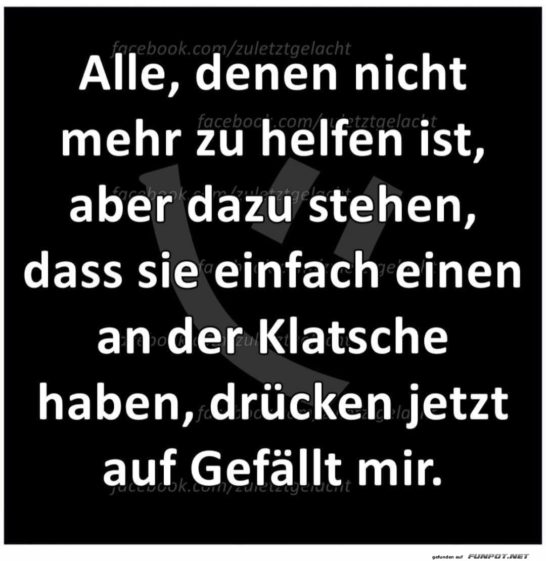 Einen an der Klatsche haben