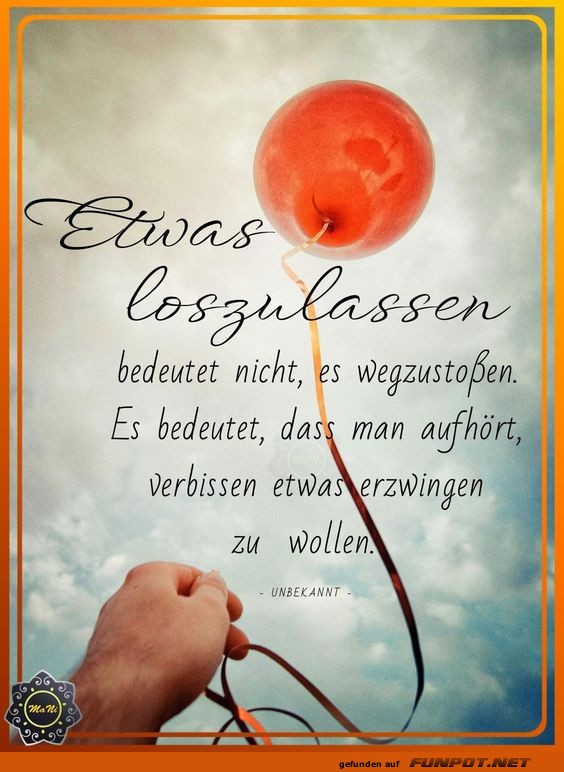 Etwas loszulassen