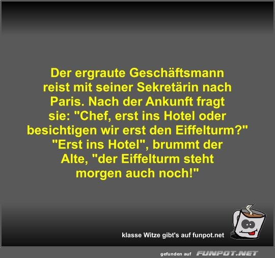 Der ergraute Geschäftsmann reist mit seiner Sekretärin nach Der ergraute Geschäftsmann reist mit seiner Sekretärin nach