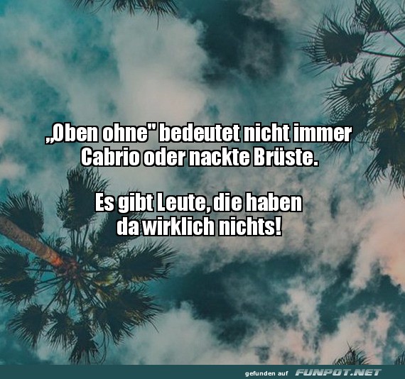 Oben ohne