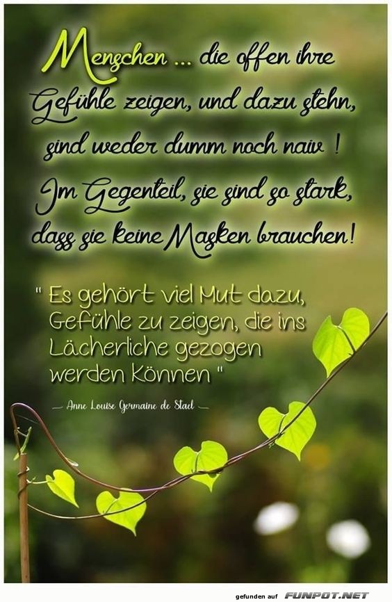 Menschen die offen ihre Gefhle zeigen