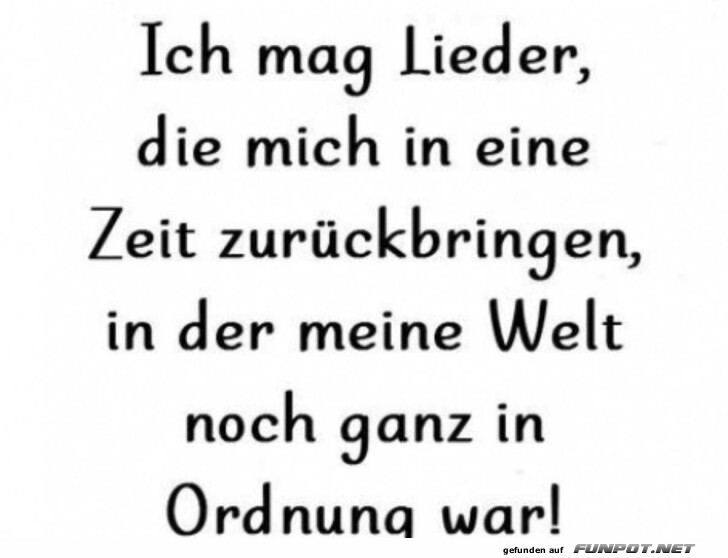 Ich mag Lieder