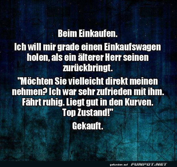 Beim Einkaufen
