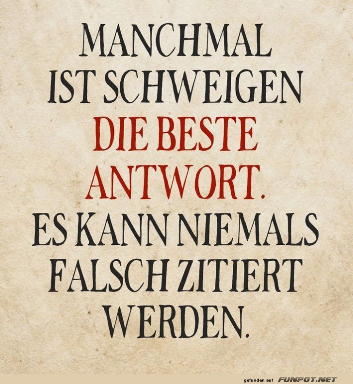 Schweigen